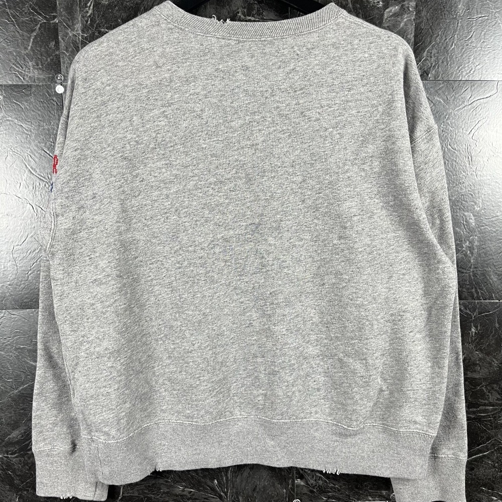Polo Ralph Lauren Women's Grey Rare Heart Polo Bear Sweatshirt Large - Picture 2 of 5